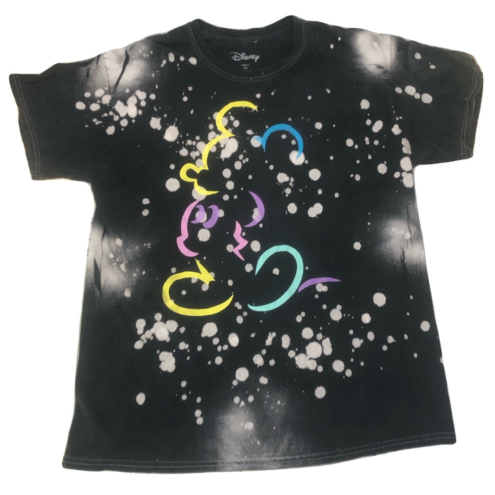 OFFICIAL Disney® Mickey Mouse Polka Dot T-Shirt Black | Women’s XL